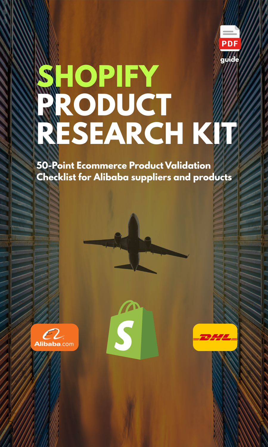 Shopify Product Research Kit, 50-Point Ecommerce Validation Checklist for Alibaba Suppliers & Products